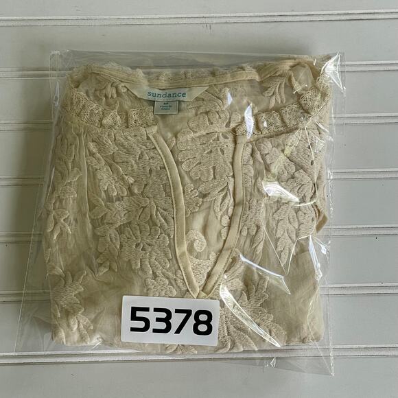 Sundance Silk Odette Lace Top size M cottage core - Picture 10 of 10